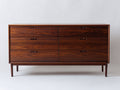 Cómodas de madera marrón 124x43x79 cm - para dormitorio - estilo moderno