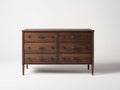Cómodas de madera marrón 116x42x82 cm - para dormitorio - estilo retro