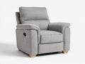Sillones reclinables tela 95x90x105 cm gris claro diseño moderno