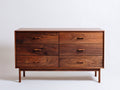 Cómodas madera 125x43x82 cm marrón para dormitorio - diseño moderno